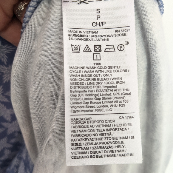 Gap Blue print dress - Picture 4 of 5